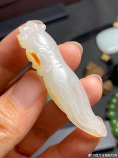 子料洒���皮人参如意吊坠